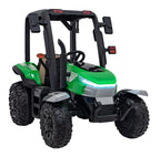 Elektrický traktor BLAST 24 V s prívesom – zelený