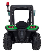 Elektrický traktor BLAST 24 V s prívesom – zelený