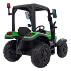 Elektrický traktor BLAST 24 V s prívesom – zelený