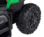 Elektrický traktor BLAST 24 V s prívesom – zelený