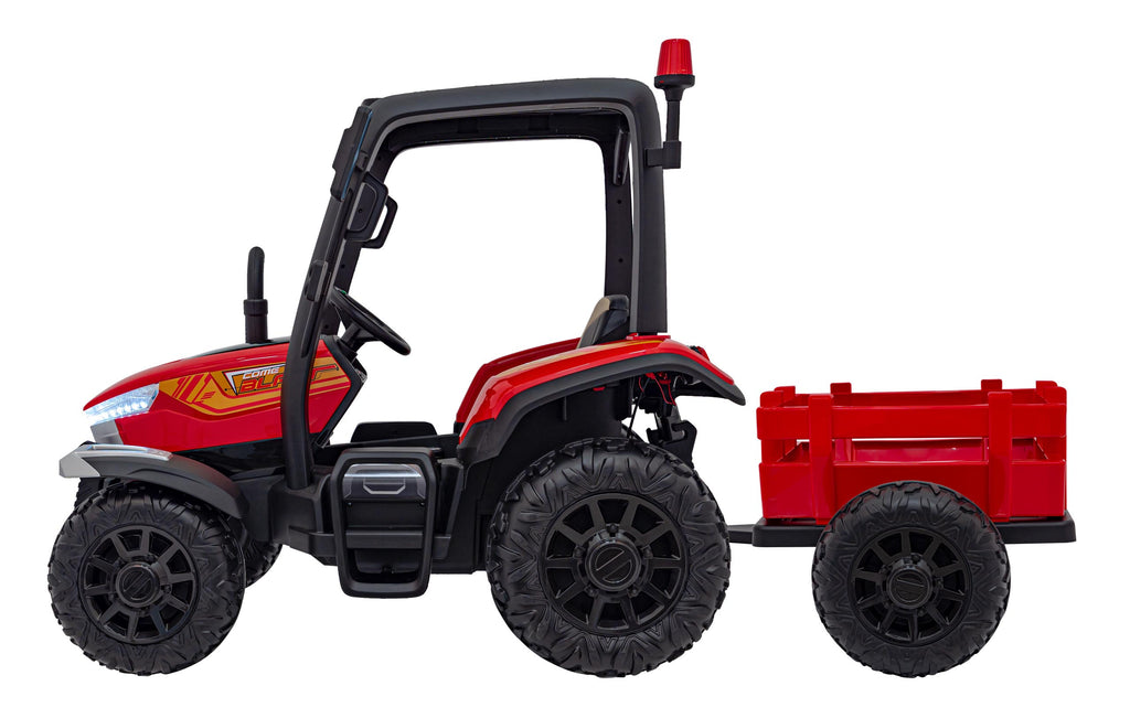 Tractor Vehicle BLAST With Trailer Red