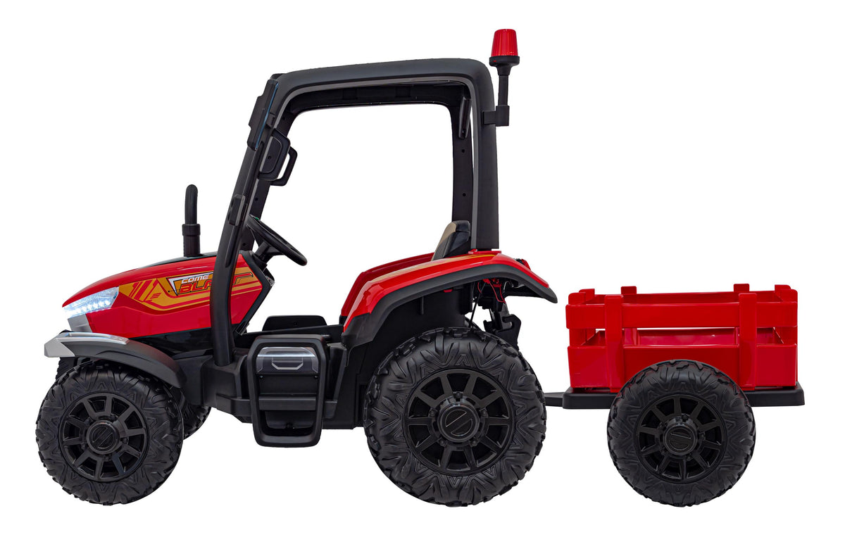 Tractor Vehicle BLAST With Trailer Red