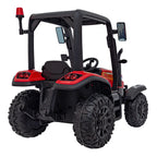 Elektrický traktor BLAST 24 V s prívesom – červený