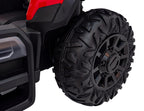 Elektrický traktor BLAST 24 V s prívesom – červený