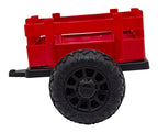 Elektrický traktor BLAST 24 V s prívesom – červený