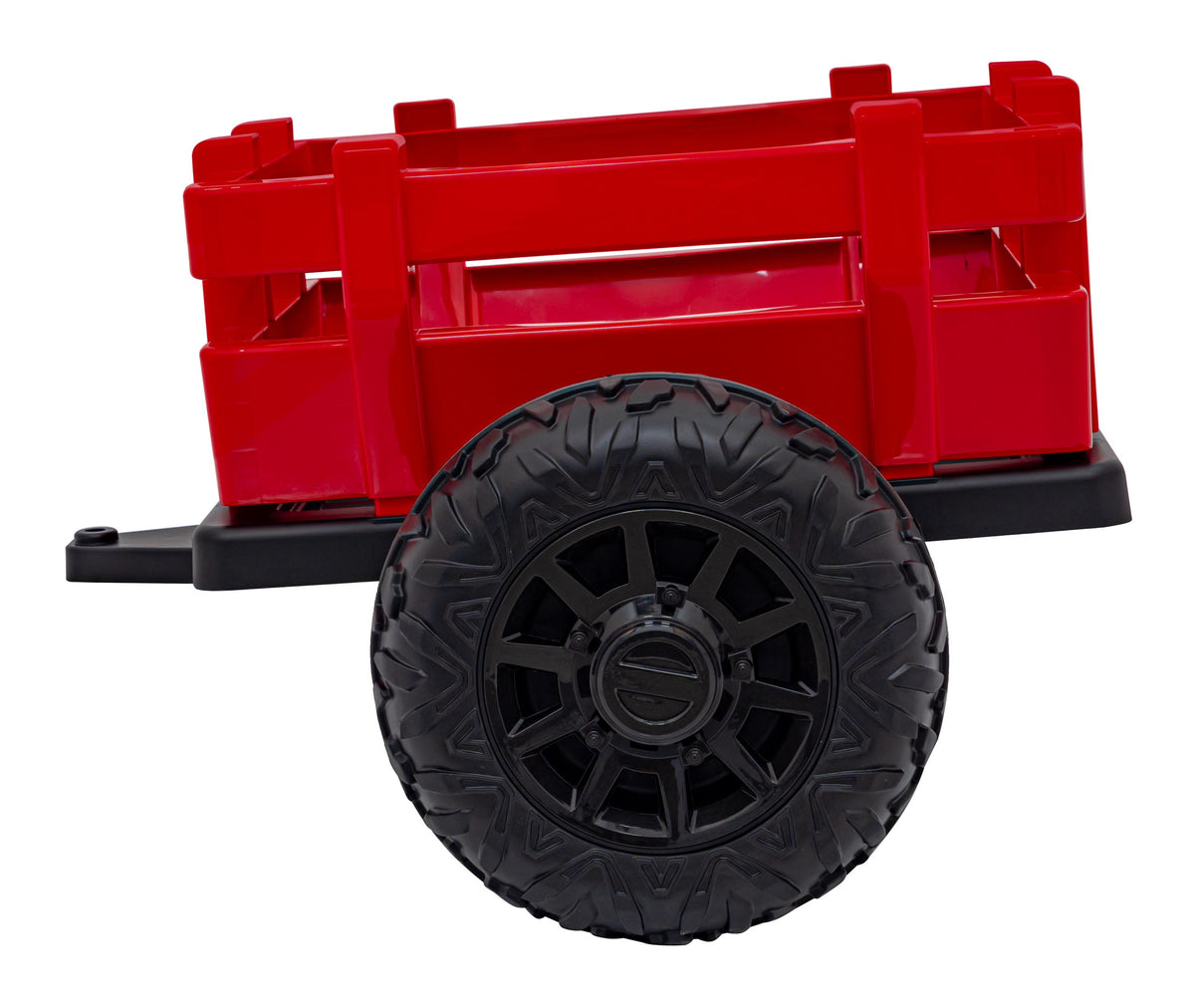 Elektrický traktor BLAST 24 V s prívesom – červený
