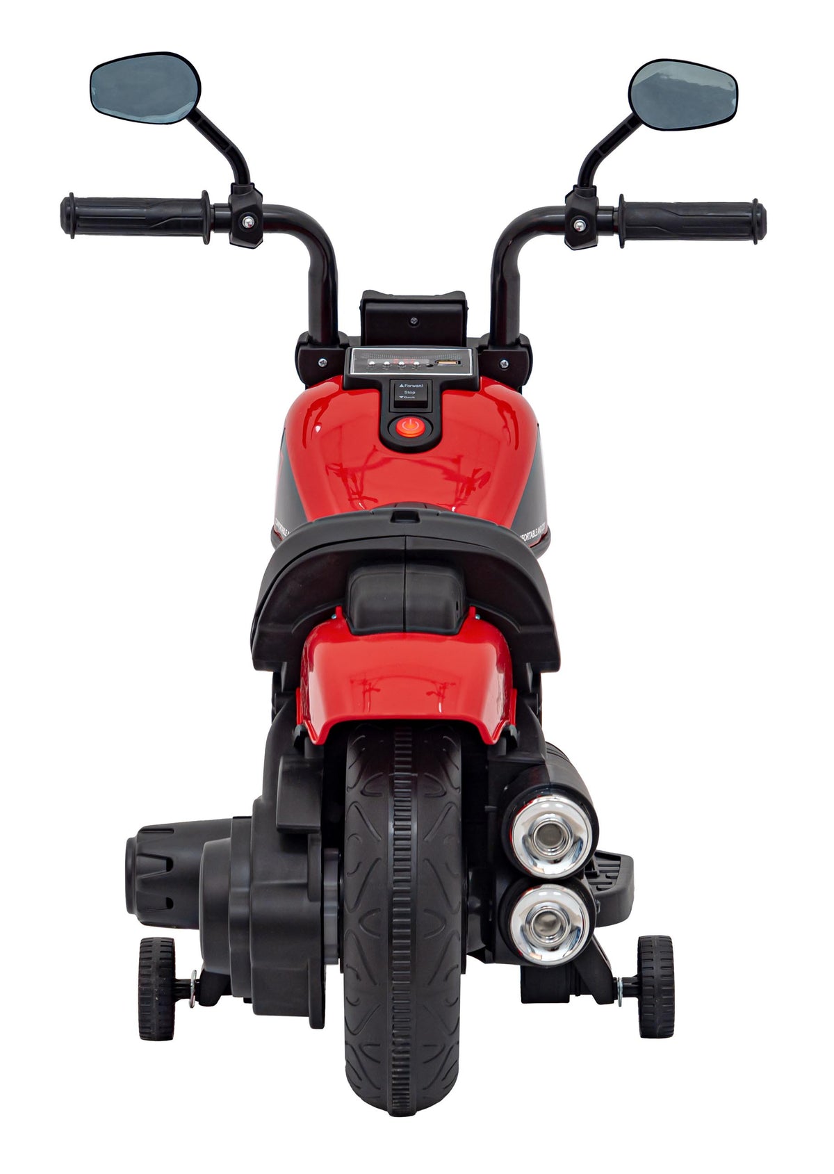 Elektrická motorka Chopper FASTER červená