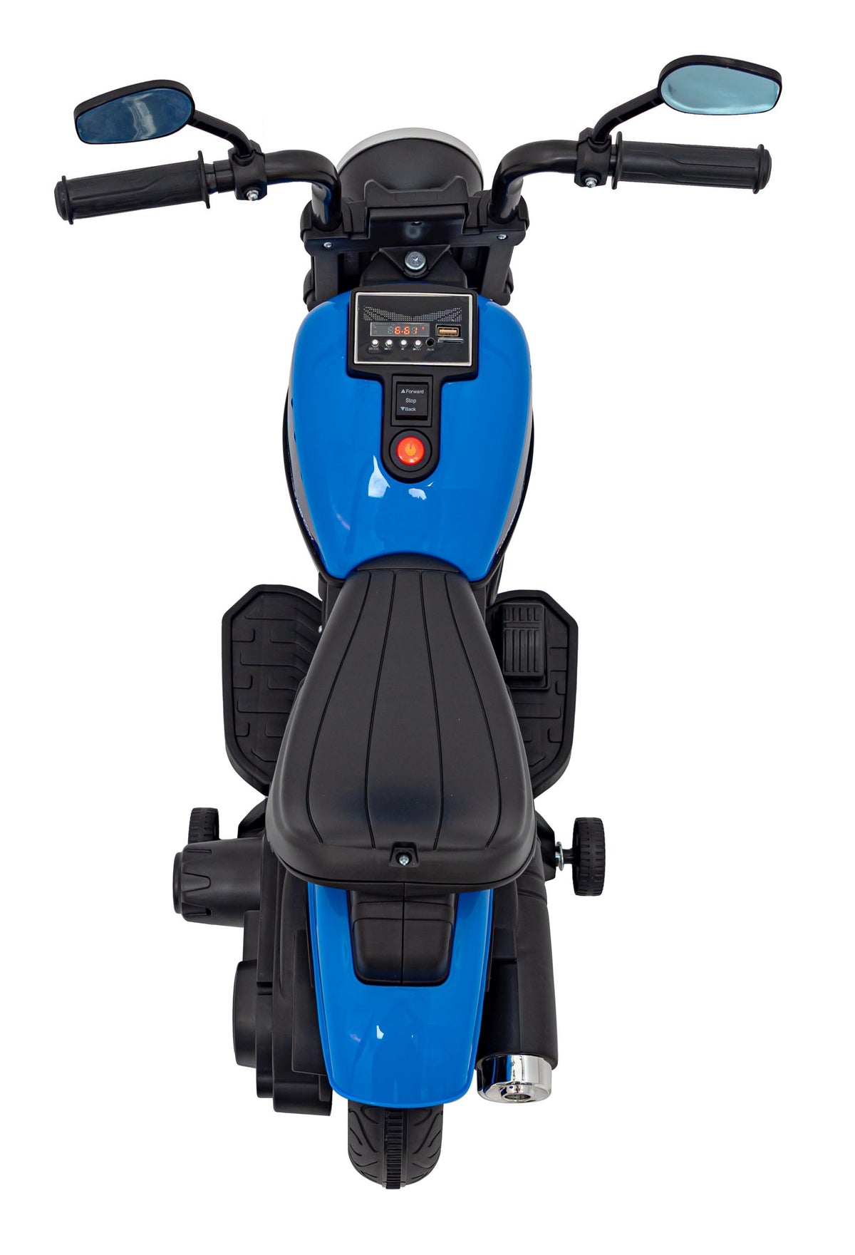Elektrická motorka Chopper FASTER modrá