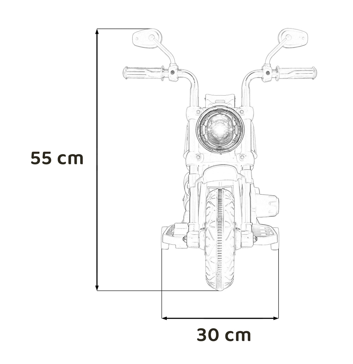 Chopper FASTER motorbike Blue