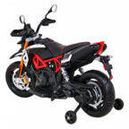 Elektrická motorka Aprilia čierna