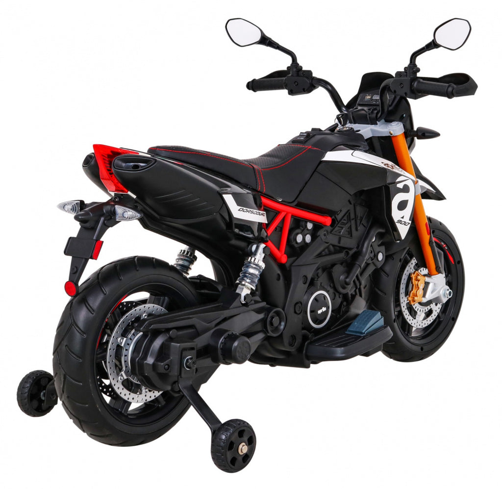 Elektrická motorka Aprilia čierna