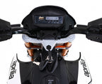 Elektrická motorka Aprilia čierna
