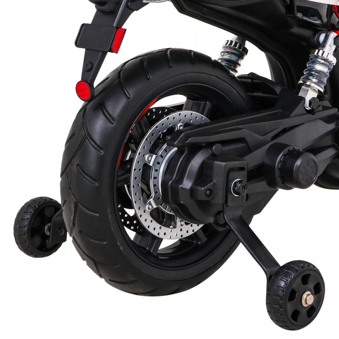 Elektrická motorka Aprilia čierna