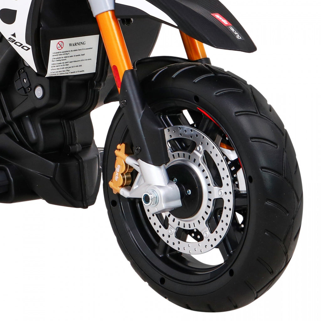Elektrická motorka Aprilia čierna