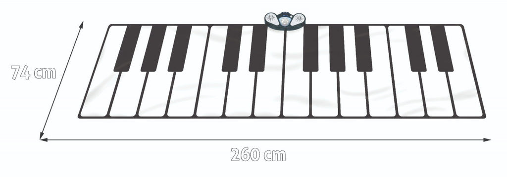 Large Super Keyboard Music Mat