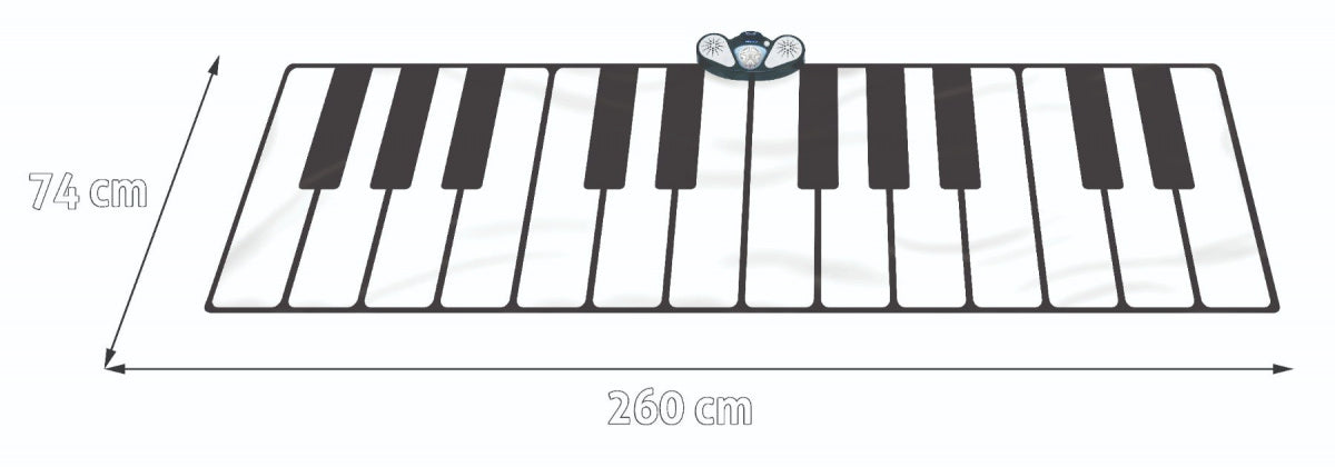 Large Super Keyboard Music Mat