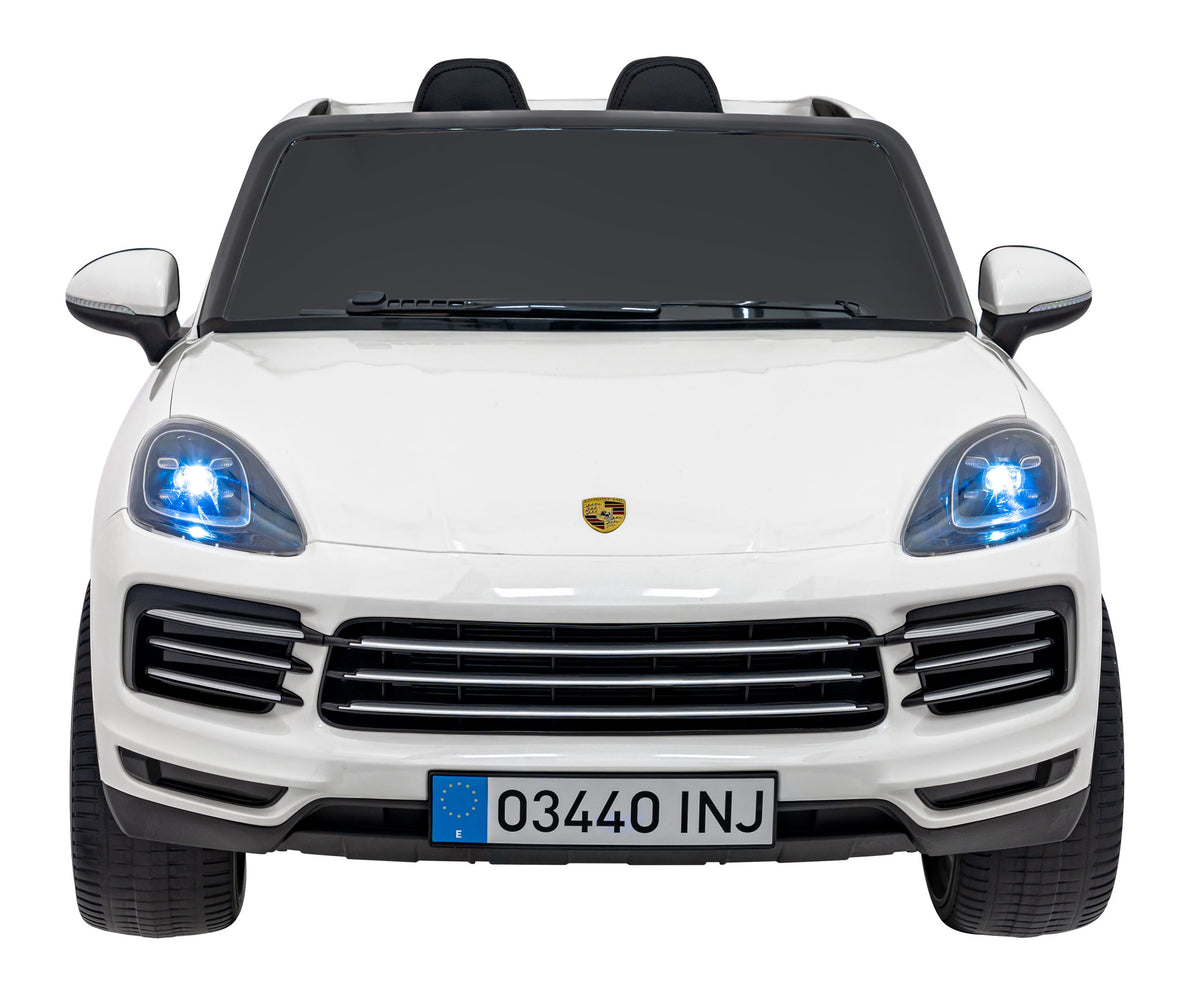Elektrické autíčko Porsche Cayenne S lakované biela