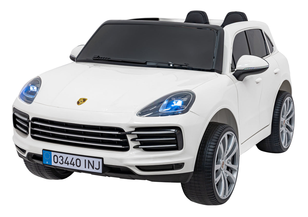 Elektrické autíčko Porsche Cayenne S lakované biela