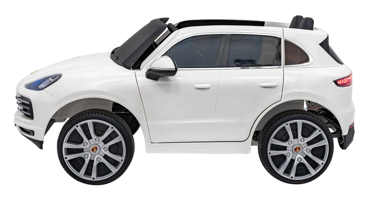 Elektrické autíčko Porsche Cayenne S lakované biela