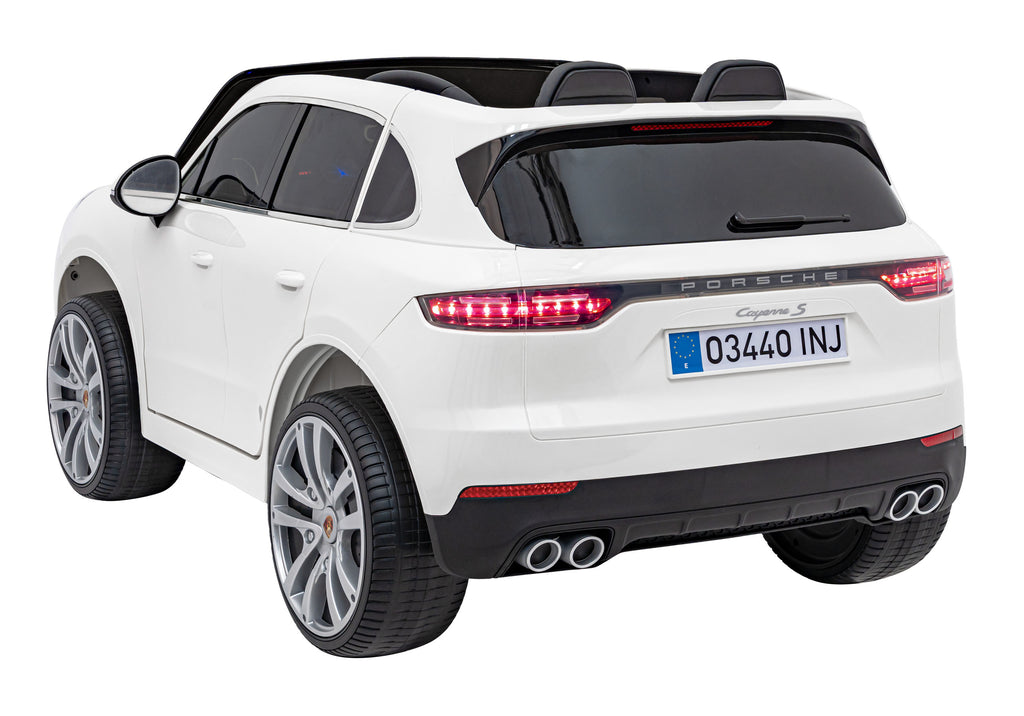 Elektrické autíčko Porsche Cayenne S lakované biela