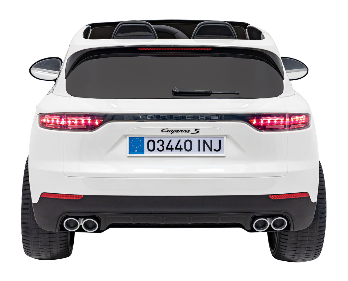 Elektrické autíčko Porsche Cayenne S lakované biela