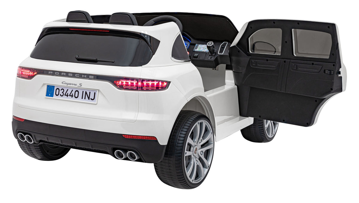Elektrické autíčko Porsche Cayenne S lakované biela