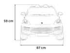 Elektrické autíčko Porsche Cayenne S lakované biela