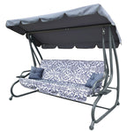 Garden Swing Seat Textylina 2 x 1 Grey PATTERN