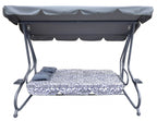 Garden Swing Seat Textylina 2 x 1 Grey PATTERN