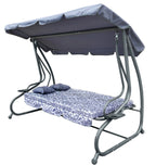 Garden Swing Seat Textylina 2 x 1 Grey PATTERN