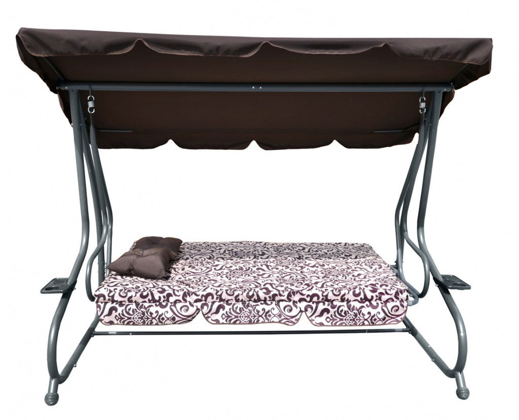 Garden Swing Seat Textylina 2 x 1 MODEL Brown