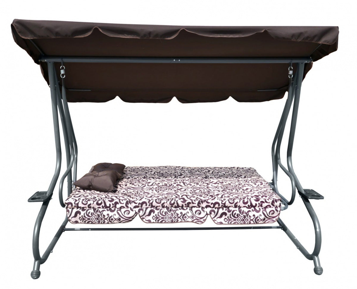 Garden Swing Seat Textylina 2 x 1 MODEL Brown