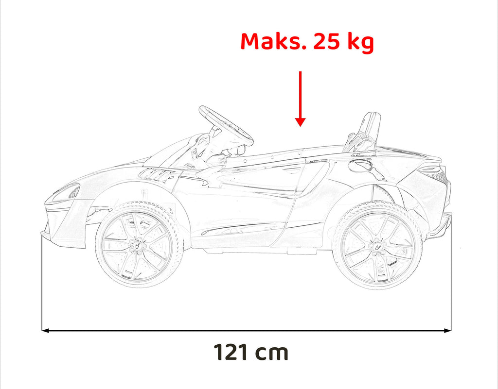 Elektrické autíčko Mclaren Artura oranžová