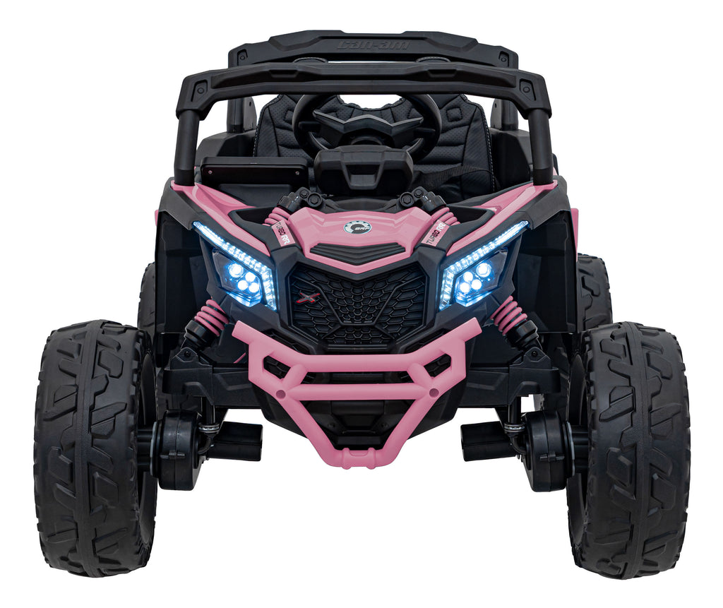 Elektrická buggy CAN-AM Maverick 24 V – ružová