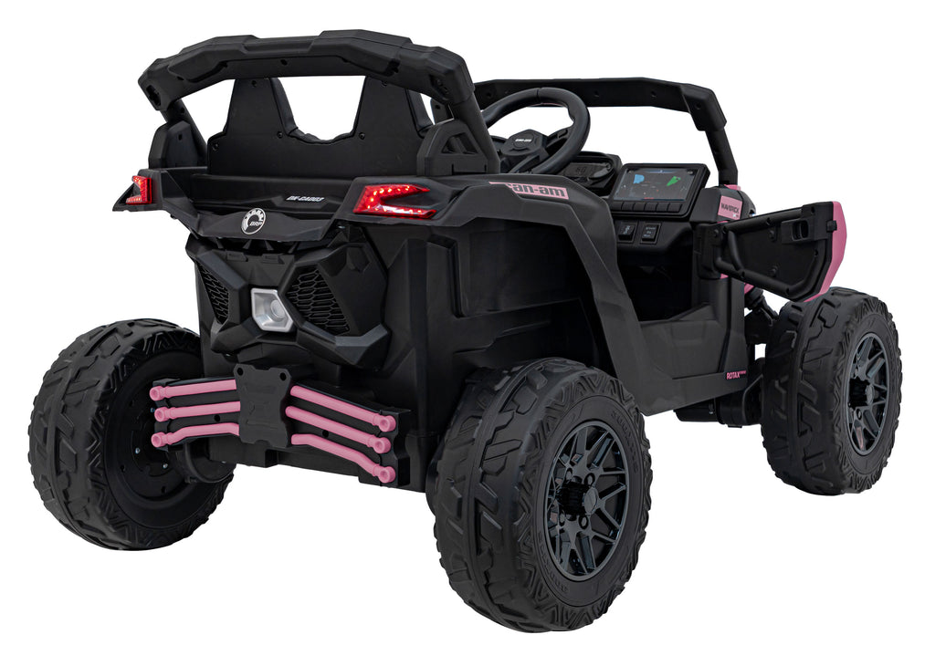 Elektrická buggy CAN-AM Maverick 24 V – ružová