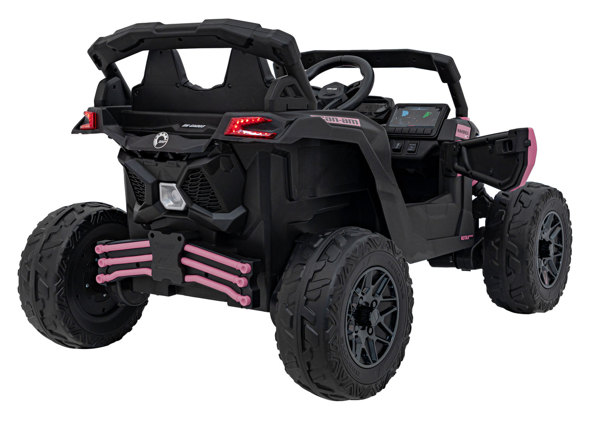Elektrická buggy CAN-AM Maverick 24 V – ružová