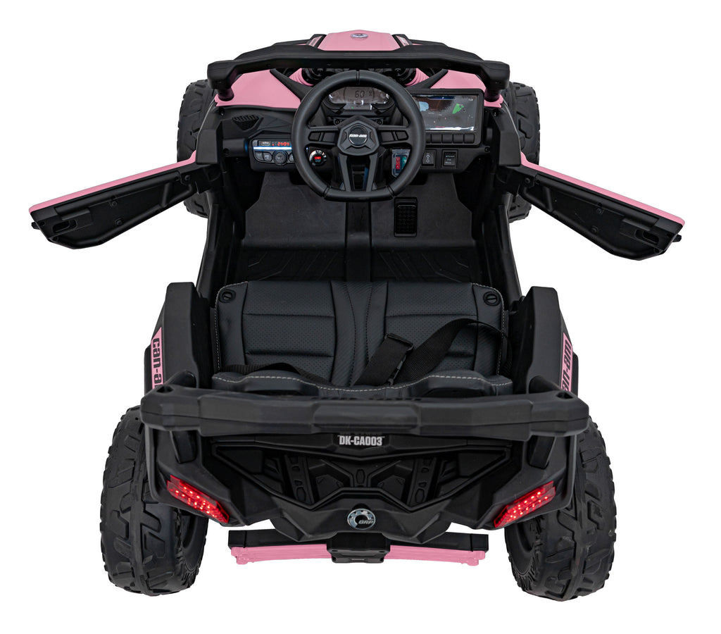 Elektrická buggy CAN-AM Maverick 24 V – ružová
