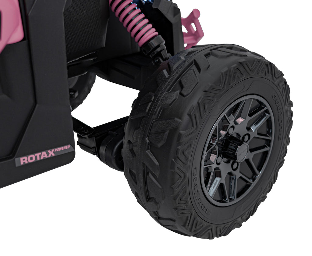 Elektrická buggy CAN-AM Maverick 24 V – ružová