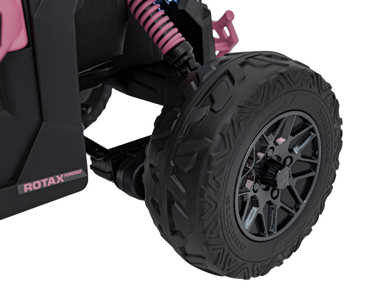 Elektrická buggy CAN-AM Maverick 24 V – ružová
