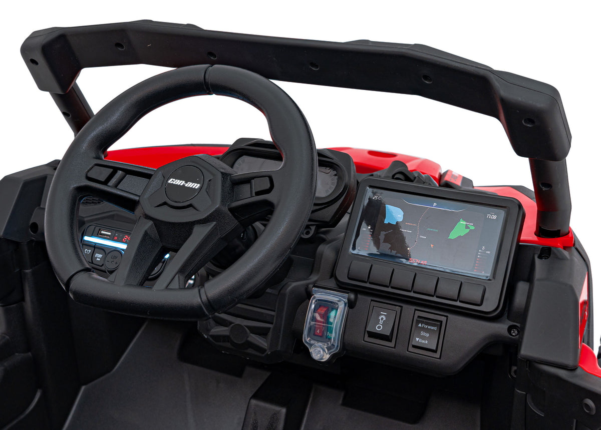 Elektrická buggy CAN-AM Maverick 24 V – červená