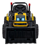 Elektrický traktor s nakladacou lyžicou 12 V – žltý