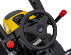 Elektrický traktor s nakladacou lyžicou 12 V – žltý