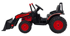 Elektrický traktor s nakladacou lyžicou 12 V – červený