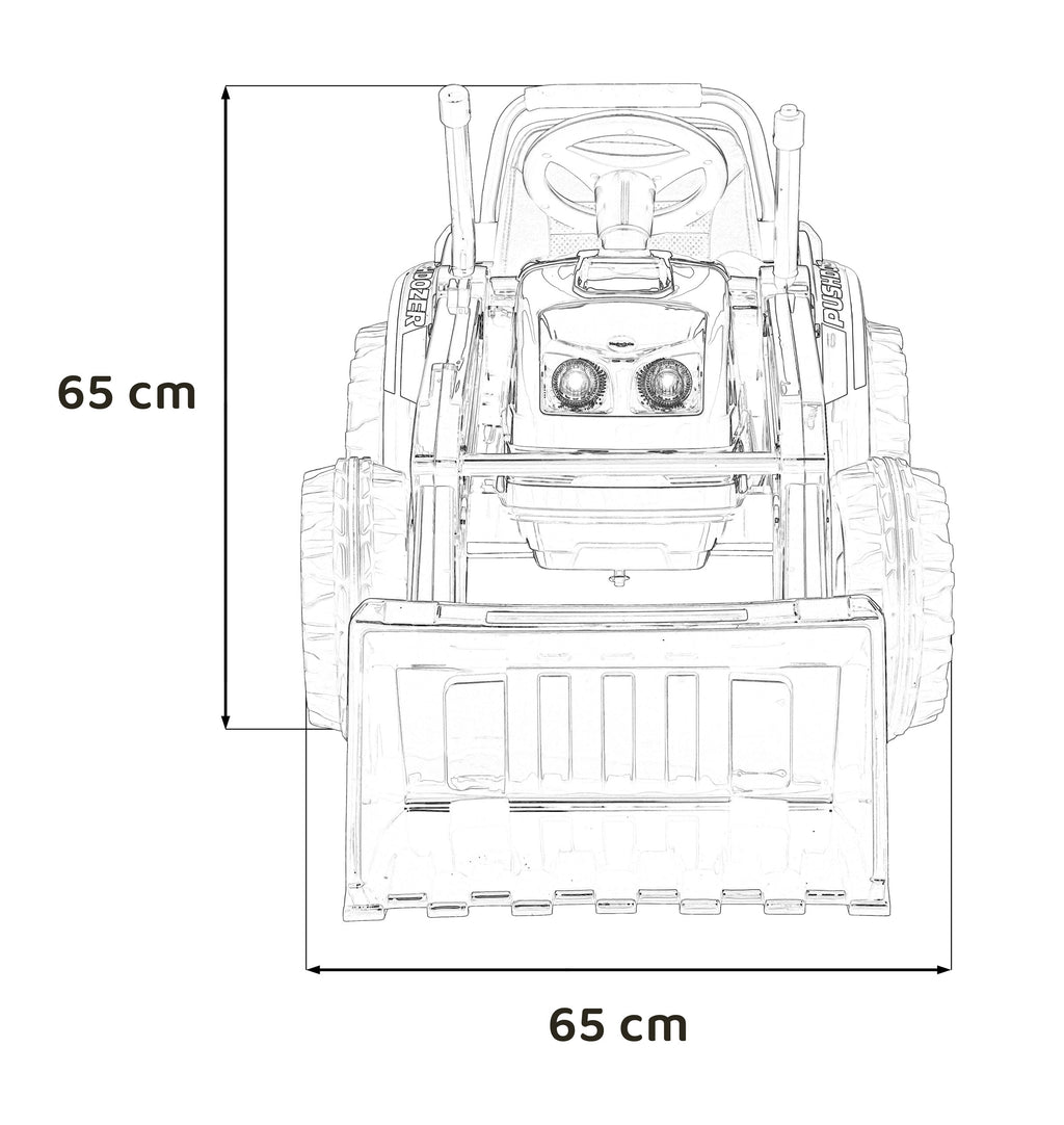 Vehicle Excavator Tractor Red