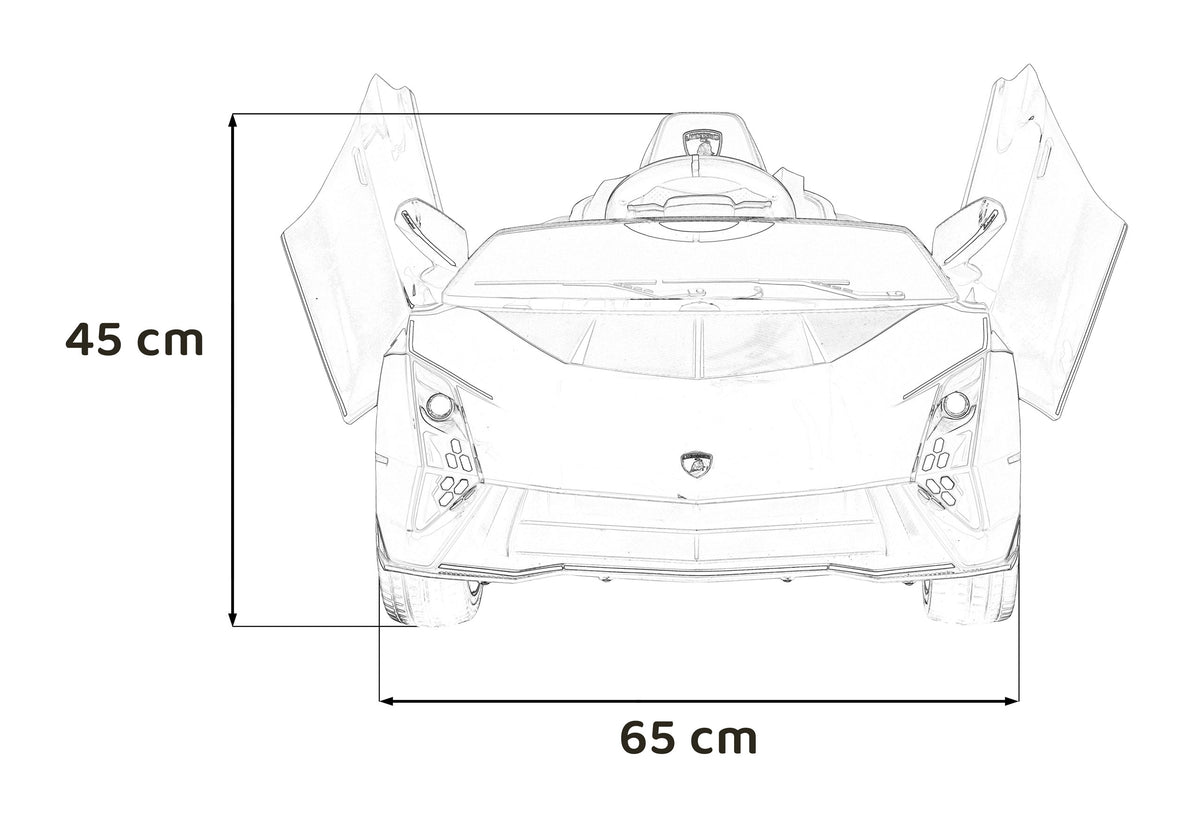 Elektrické autíčko Lamborghini Invencible červená