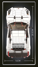 Car Block Set 1034 pcs. White