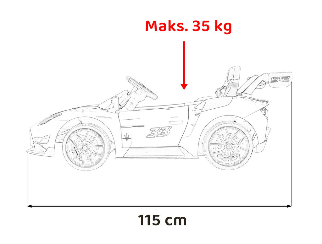 Elektrické autíčko Maserati MC20 GT2 biela