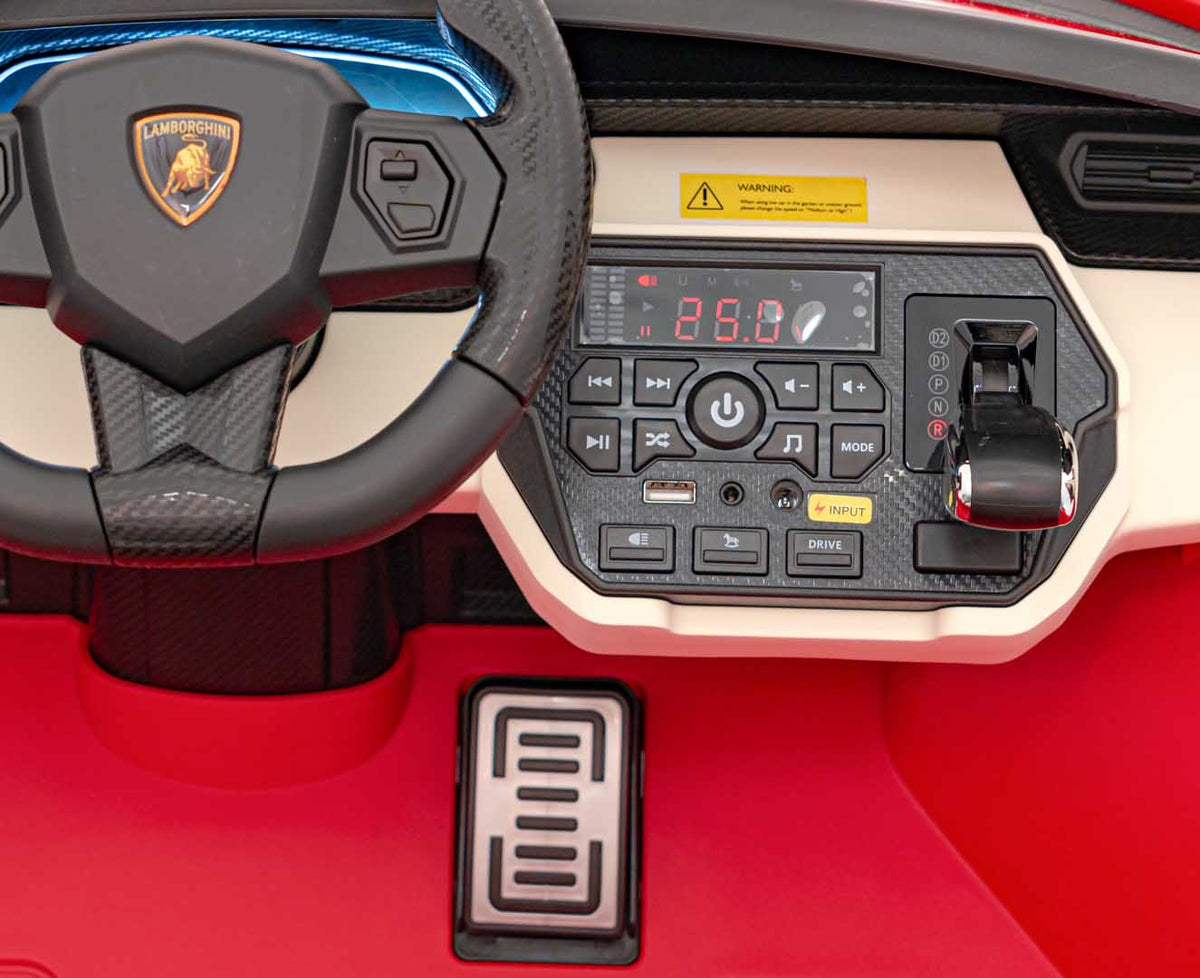 Elektrické autíčko Lamborghini SIAN červená