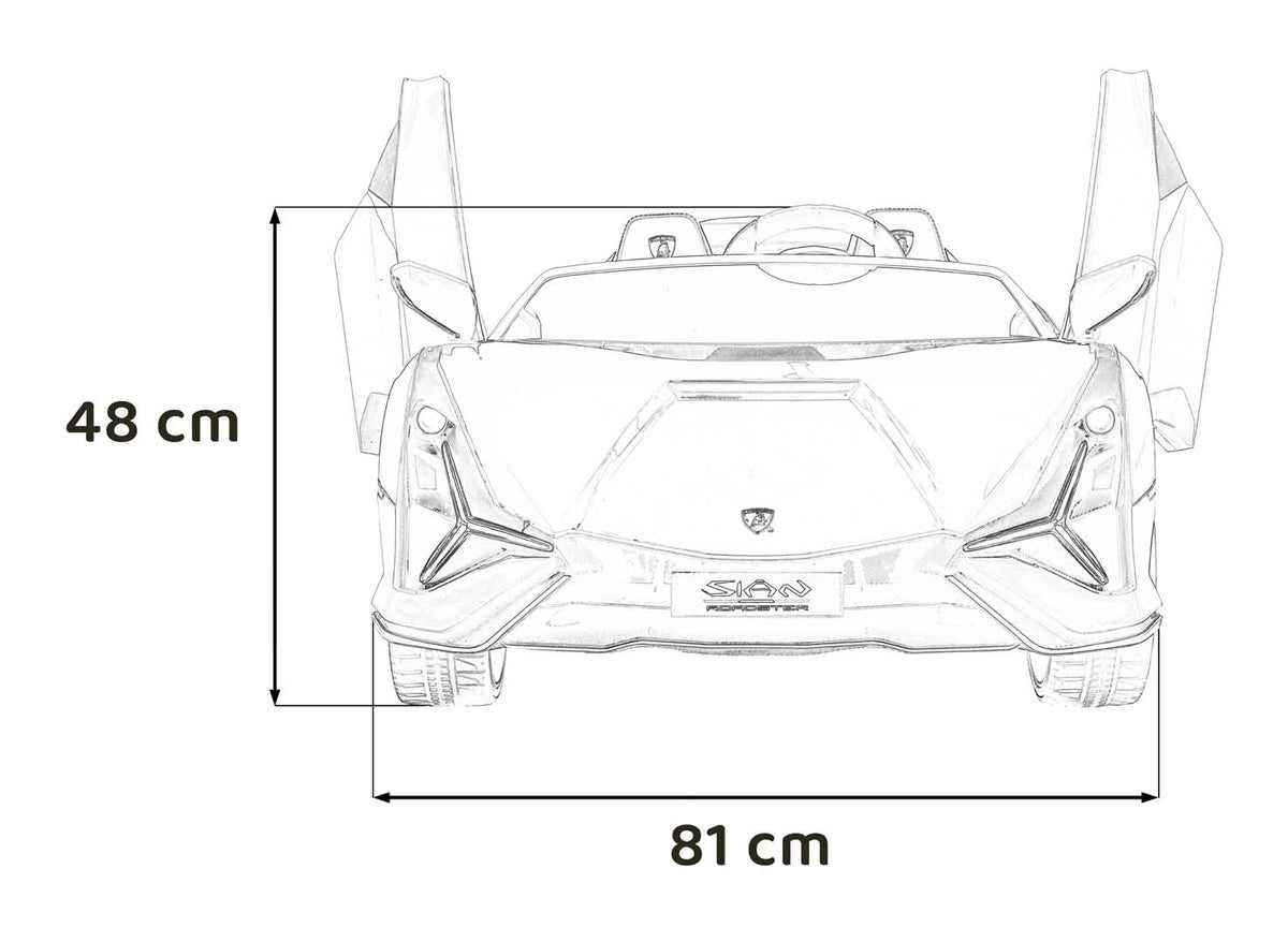 Elektrické autíčko Lamborghini SIAN červená