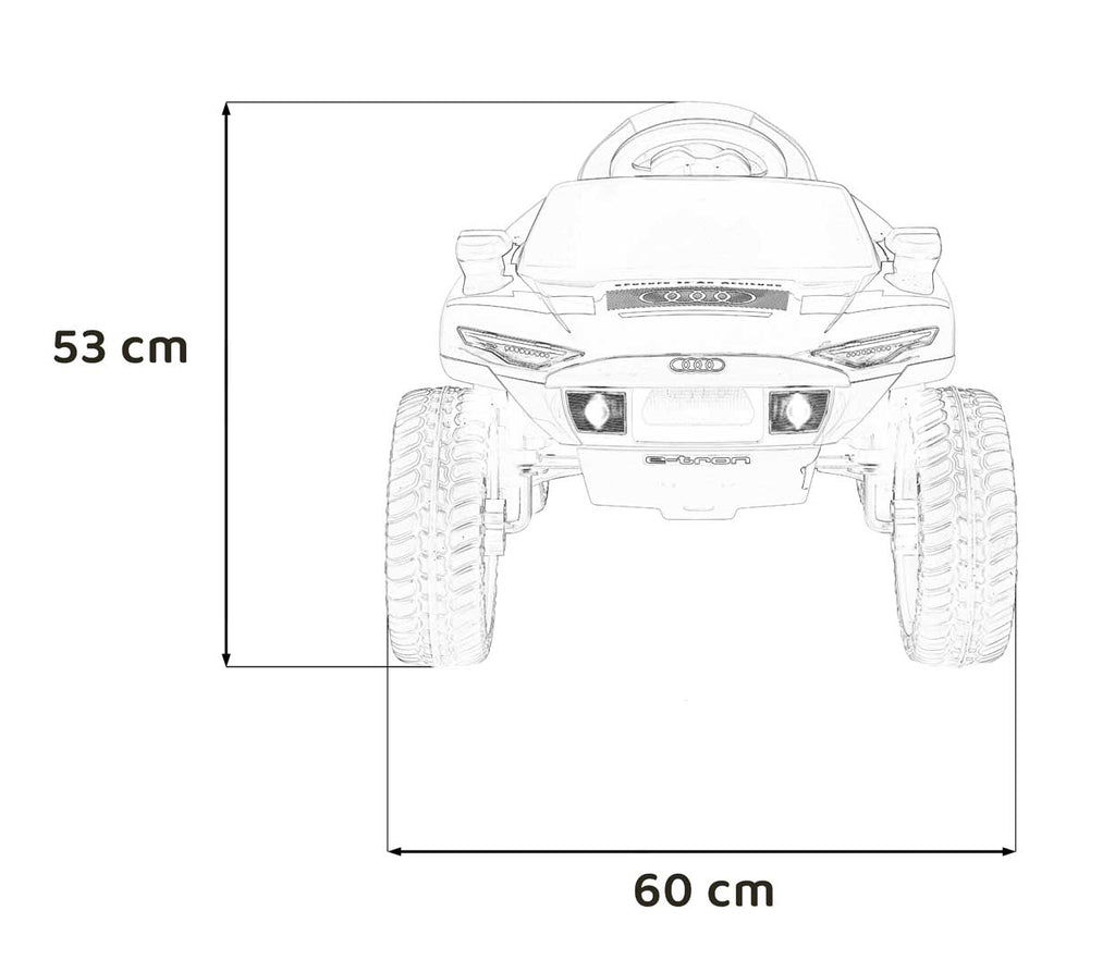 Elektrické autíčko Audi RSQ e-tron 12 V – sivé